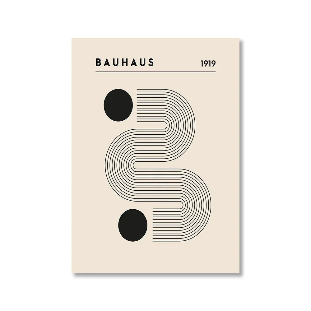 Abstract Bauhaus Style, Geometric Picture Wall Art