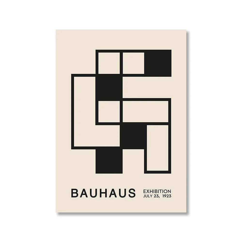 Abstract Bauhaus Style, Geometric Picture Wall Art