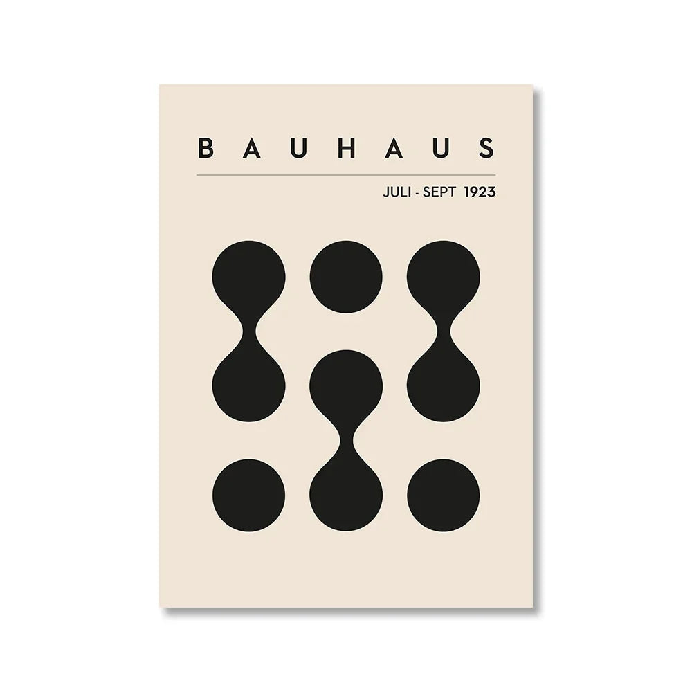 Abstract Bauhaus Style, Geometric Picture Wall Art