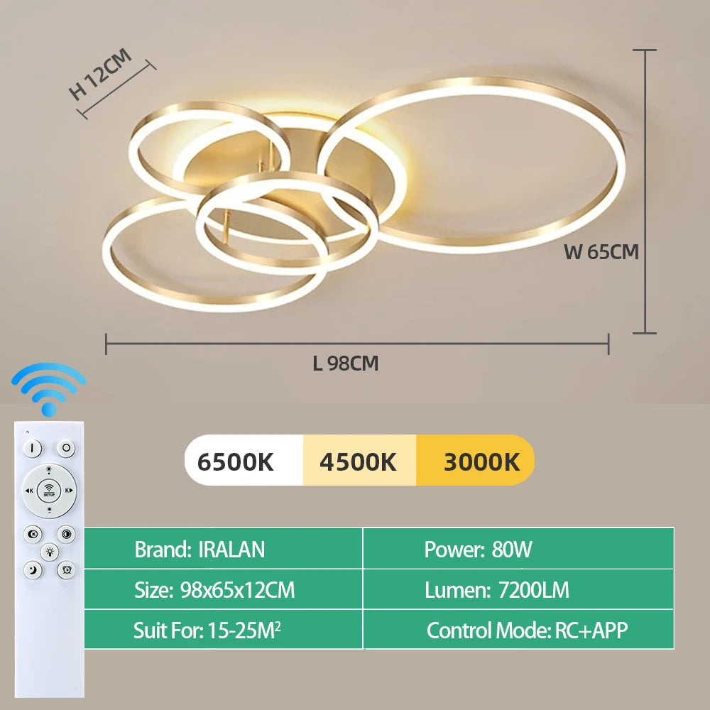 Noix Modern LED Ceiling Chandelier Lighting
