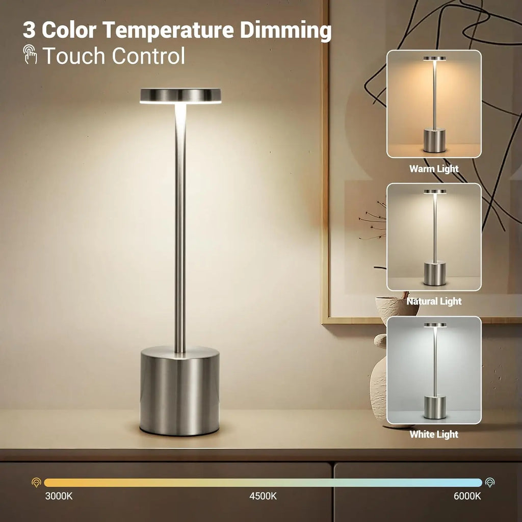 Modern USB Rechargeable LED Night Light Desk Lamps