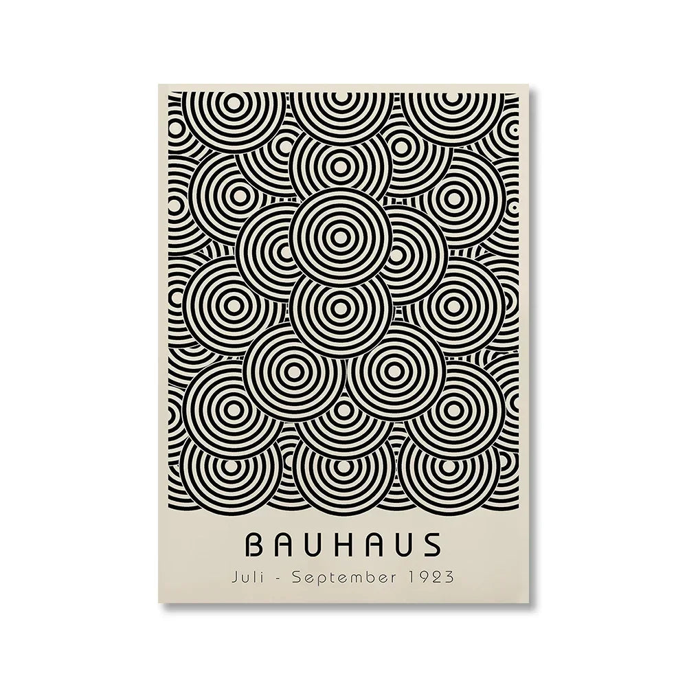 Abstract Bauhaus Style, Geometric Picture Wall Art