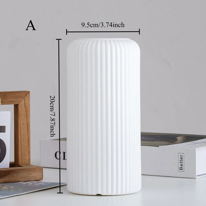Modern Donut-Shaped Plastic Vase