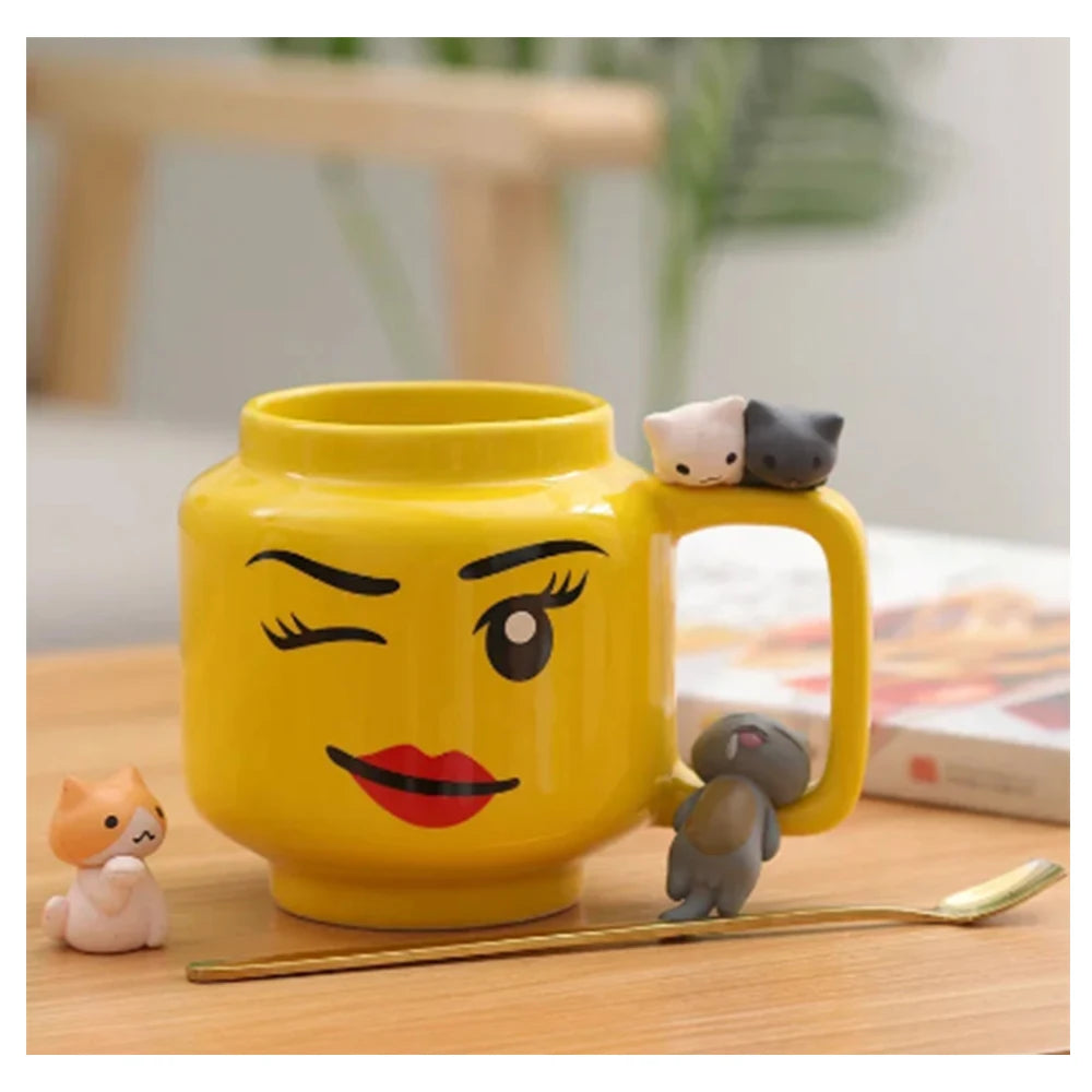 Modern Cartoon Ceramic Mug Cup