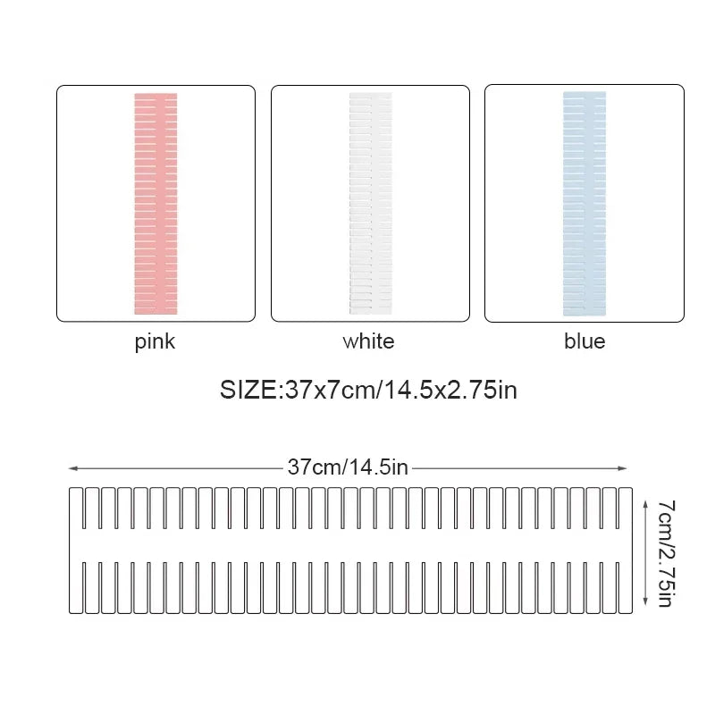 4/8 Pieces Adjustable Drawer Divider Partition Durable Storage Cosmetic Socks Underwear Drawer Clothes Organizer Cabinets