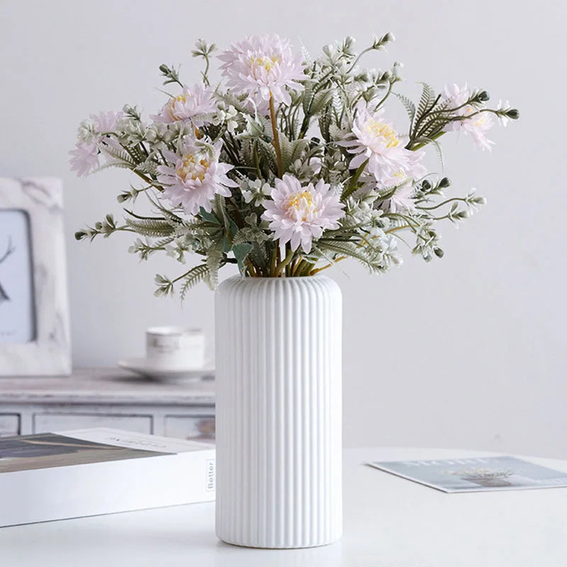 Modern Donut-Shaped Plastic Vase