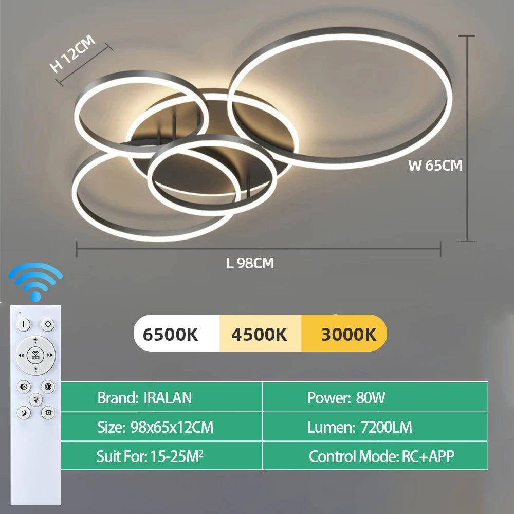 Noix Modern LED Ceiling Chandelier Lighting