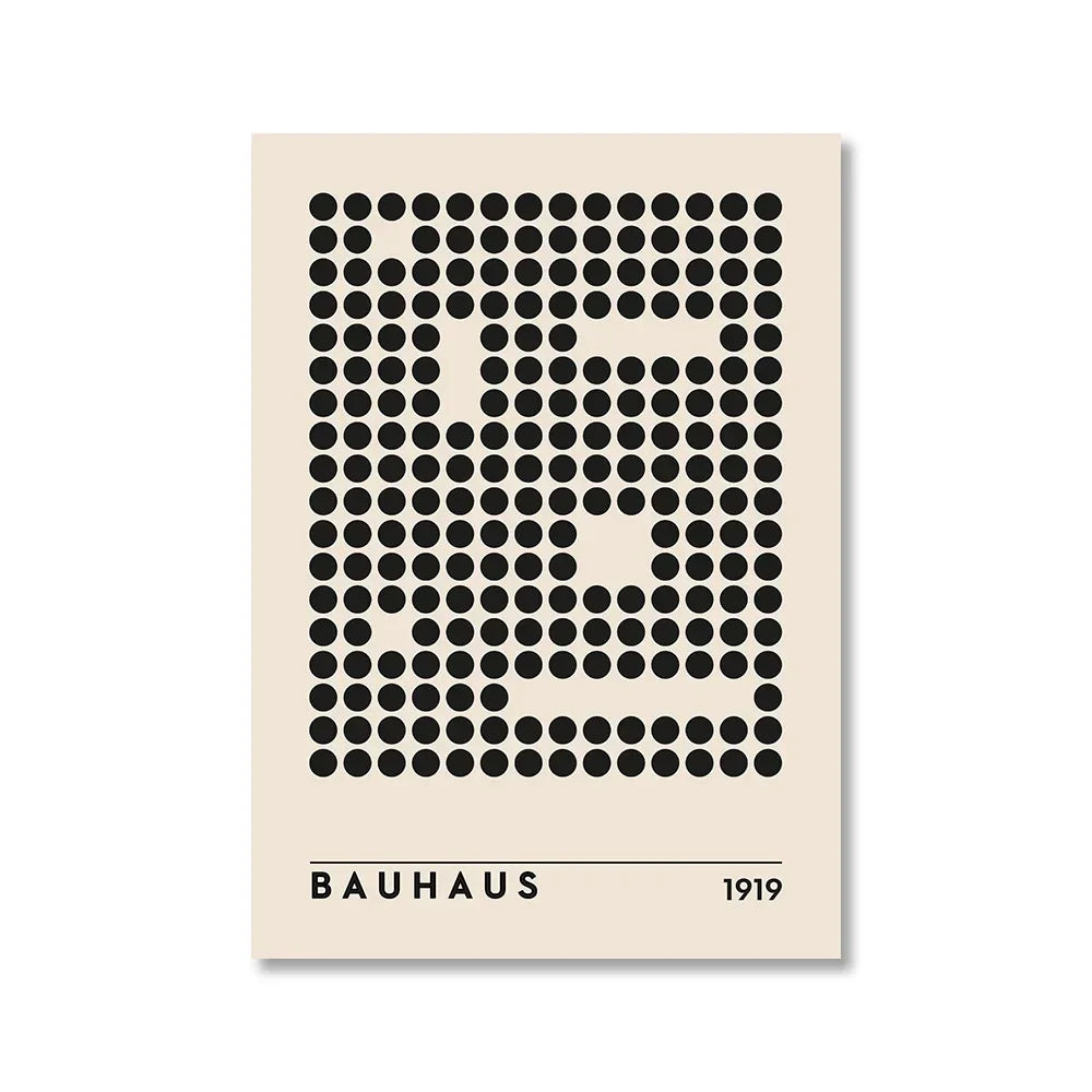 Abstract Bauhaus Style, Geometric Picture Wall Art