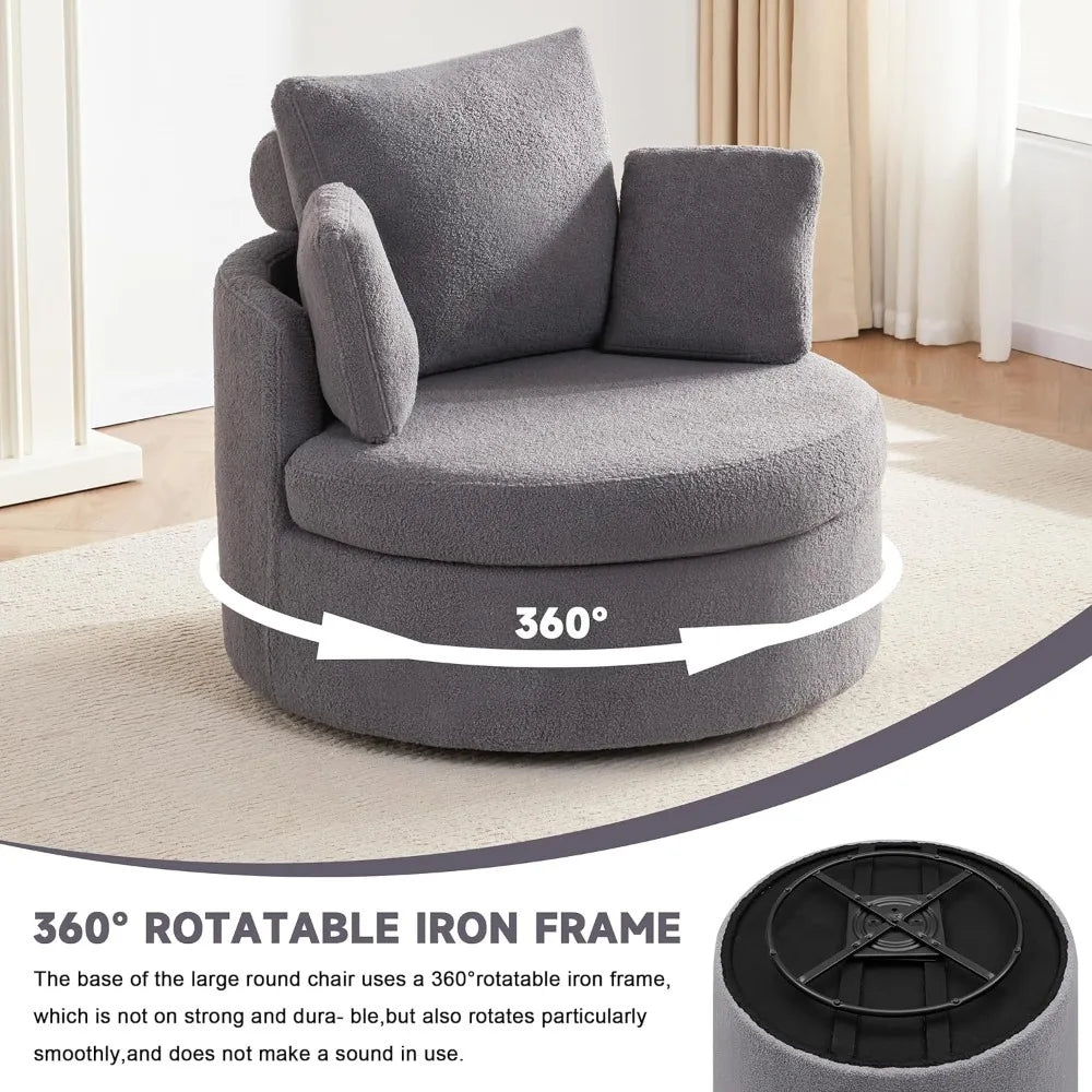 Swivel Accent Barrel Chair